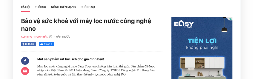 Afamily.vn: Bảo vệ sức khoẻ gia đình với máy lọc nước