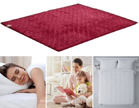 Nằm đệm điện có bị giòn xương không