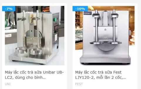 mua may lac coc tra sua nao tot