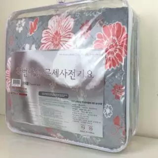 Đệm điện Sang A hoa văn hồng (nội địa Hàn Quốc), kích thước 180cmx135cm, dùng cho giường đôi 2 người trở lên, bảo hành 3 năm