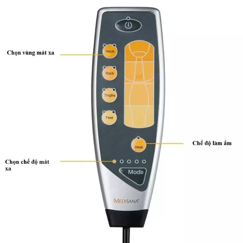 dem massage toan than Medisana MM825 cua duc