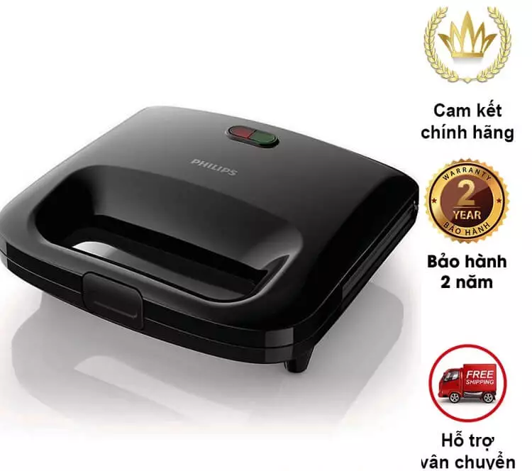 may kep nuong banh mi sandwich philips