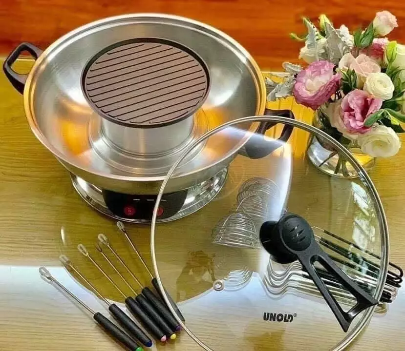 Bếp lẩu nướng Unold 48746 Asia 2 in 1 (nội địa Đức), bảo hành 1 năm