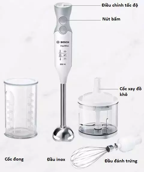 Máy xay cầm tay Bosch MSM66150