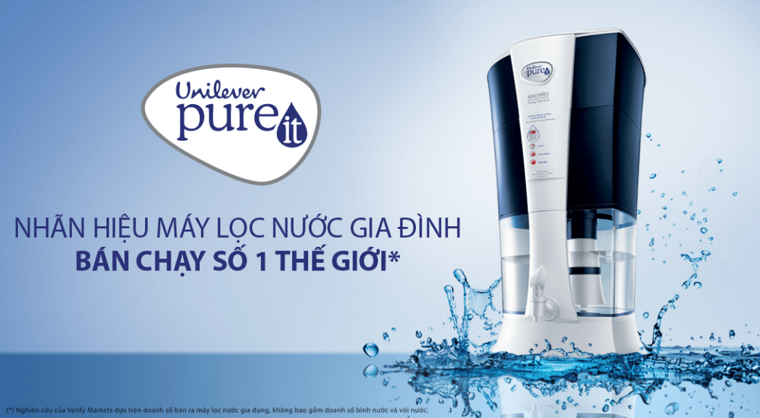 Bình lọc nước loại nào tốt nhất: Unilever, Brita