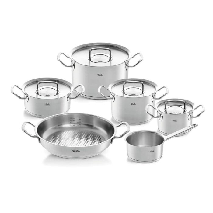 Bộ nồi Fissler Pure Profi set 6 món nắp inox