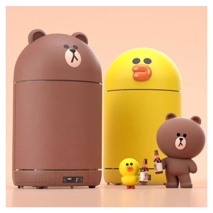 tu lanh mini Ccomo x Line Friends 31L