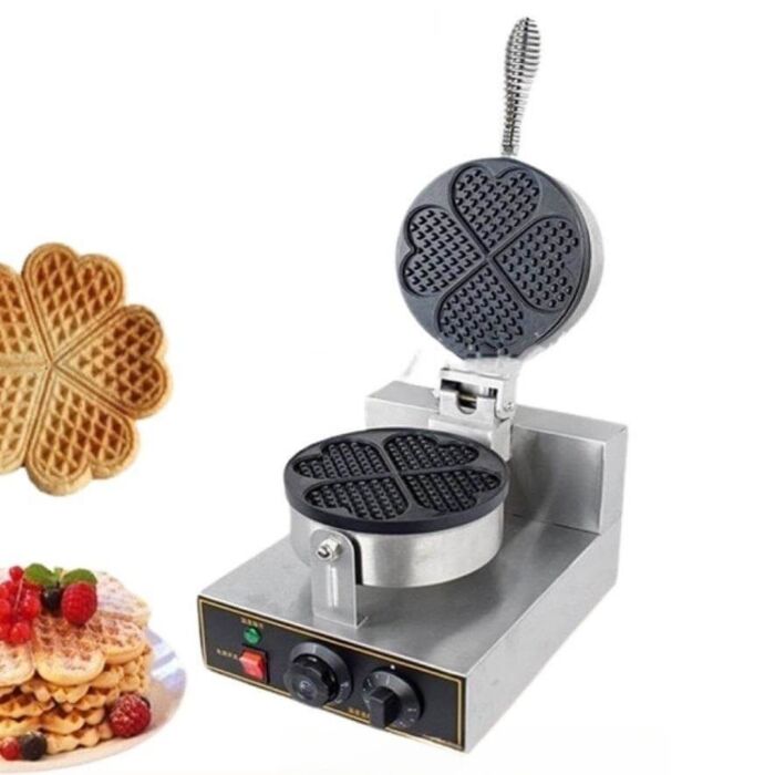 Máy làm bánh bông lan, bánh Waffle khuôn hình trái tim, bảo hành 2 năm