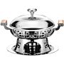 Nồi lẩu sử dụng cồn phong cách cổ điển Châu Âu, chất liệu inox 304, dùng cho 1 đến 2 người ăn