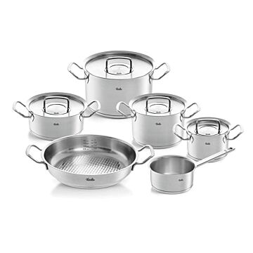 Bộ nồi Fissler Pure Profi set 6 món nắp inox