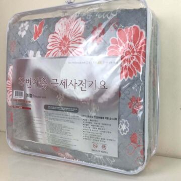 Đệm điện Sang A hoa văn hồng (nội địa Hàn Quốc), kích thước 180cmx135cm, dùng cho giường đôi 2 người trở lên, bảo hành 3 năm