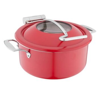 Nồi hâm buffet cao cấp inox 304, nắp sử dụng bản lề thủy lực tự động, bảo hành 2 năm