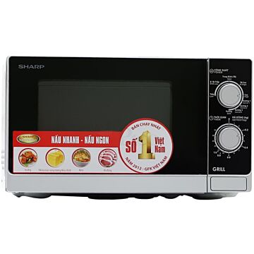 Lò vi sóng có nướng Sharp R-G222VN-S 20 lít
