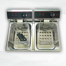 Bếp chiên công nghiệp 2 ngăn Eton ET-ZL2, 2 ngăn riêng biệt, mỗi ngăn 6 lít (tổng dung tích 12 lít), bảo hành 2 năm
