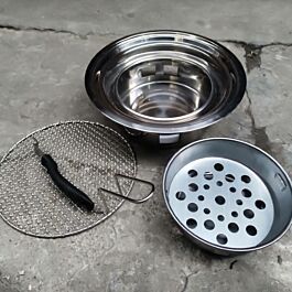 Bếp nướng than hoa BBQ A295 cho nhà hàng, thiết kế âm bàn, đường kính vỉ nướng 29,5 cm