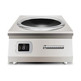 Bếp từ công nghiệp mặt lõm 8000w, đường kính 40 cm, điều chỉnh thanh gạt