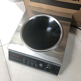 Bếp từ công nghiệp mặt lõm cao cấp Hikari công suất 3500w cho nhà hàng kinh doanh, mặt nấu đường kính 28 cm, đường kính chảo tối đa 50 cm
