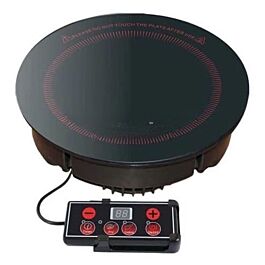 Bếp từ công nghiệp ăn lẩu cho nhà hàng kinh doanh đặt âm bàn, đường kính 24 cm, có bảng điều khiển, công suất 2000w, bảo hành 1 năm