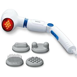Máy massage cầm tay Beurer MG40 nhập khẩu Đức, có 4 đầu thay thế, massage toàn thân có đèn hồng ngoại