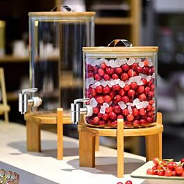 Bình thủy tinh cao cấp ATMAX AT-BT8G, dung tích 8 lít kèm kệ gỗ