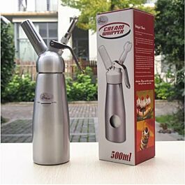 Bình xịt kem cao cấp 500ml nắp bằng thép không gỉ