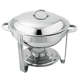 Nồi buffet soup đường kính 30 cm, dung tích 5 lít, dùng cồn để hâm nóng thực phẩm, nắp inox rời