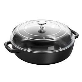 Chảo gang Staub Avec Couvercle 28cm, dung tích 3,7 lít, bảo hành 12 tháng