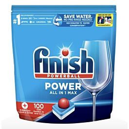 Túi 100 viên rửa Finish Power All In One Max, sản xuất tại Ba Lan