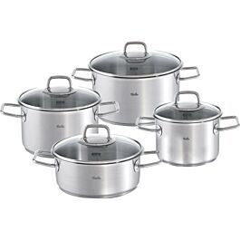 Bộ nồi inox Fissler Viseo 4 nồi kèm nắp kính, sản xuất tại Đức, bảo hành 15 năm