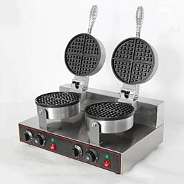 Máy làm bánh công nghiệp đôi ATMAX AT-KB20-2 (làm bánh quê, bông lan, Waffle...), bảo hành 2 năm