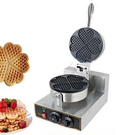 Máy làm bánh bông lan, bánh Waffle khuôn hình trái tim, bảo hành 2 năm