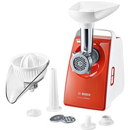 Máy xay thịt Bosch MFW3630 nhập khẩu Đức, có dụng cụ đùn xúc xích và vắt cam, bảo hành 2 năm