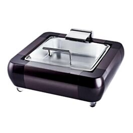 Nồi buffet điện cao cấp dung tích 6 lít, chất liệu inox 304 an toàn với sức khỏe, nắp tự động đóng mở, bảo hành 2 năm