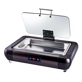 Nồi buffet công nghiệp cao cấp sử dụng điện, dung tích 9 lít, điều khiển điện tử, nắp đóng mở dễ dàng, bảo hành 2 năm