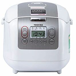 Nồi cơm điện tử Toshiba RC-18NTFV(W), lòng nồi gang dày 4mm dung tích 1,8 lít, sản xuất tại Thái Lan, bảo hành 1 năm
