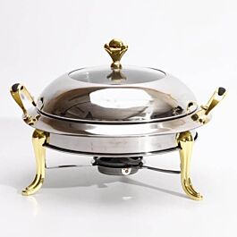 Nồi hấp inox 304 ATMAX AT-NHC2L-V, tặng vỉ hấp, dung tích 2 lít cho nhà hàng, đường kính 26 cm, hâm nóng bằng cồn