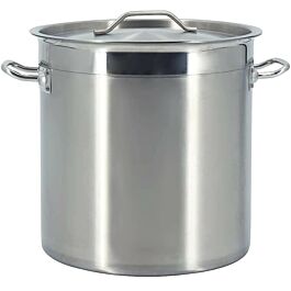 Nồi inox 304 cao, dung tích 13 lít, đáy liền 5 lớp, kích thước 25x25 cm, nắp inox, bảo hành 5 năm