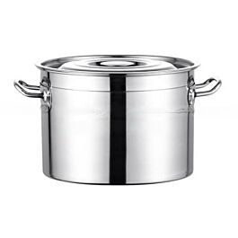 Nồi inox 201 dung tích 45 lít ATMAX AT-NCN45-201, đáy liền 5 lớp, kích thước 45x28 cm, nắp inox, bảo hành 5 năm