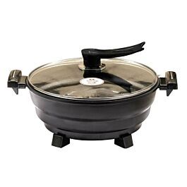 Nồi lẩu điện Bennix BN-05EGP đúc nguyên khối, dung tích lớn dùng cho gia đình nhiều người, công suất 1700w gia nhiệt nhanh không cần chờ đợi