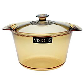 Nồi thủy tinh Visions dung tích 3,8 lít sản xuất tại Pháp, chịu nhiệt đến 800 độ C, chịu sốc nhiệt tốt, bảo hành 10 năm