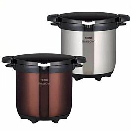 Nồi ủ chân không Thermos KBG-4500, hàng nội địa Nhật Bản, dung tích 4,5 lít, màu bạc, giữ ấm 6 đến 8 giờ, chất liệu inox dùng được trên bếp từ