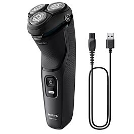 Máy cạo râu Philips S3145/00 nhập khẩu Châu Âu, 3 đầu cạo 5D, pin sạc đầy 1 giờ sử dụng liên tục 60 phút, có chế độ sạc nhanh 5 phút, bảo hành 2 năm