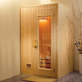 Phòng xông hơi ATMAX AT-SW1212A sử dụng gỗ Hemlock nhập khẩu Canada, dùng cho 2 người