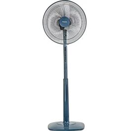 Quạt cây Panasonic F-409K màu xanh có điều khiển từ xa, động cơ bạc đạn chạy êm bền và tiết kiệm điện