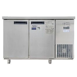 Tủ bàn mát quạt gió Unibar UB-2MI1260, 2 cánh mở, chất liệu inox, kích thước 1200 mm x 600 mm x 850 mm, dung tích 210 lít