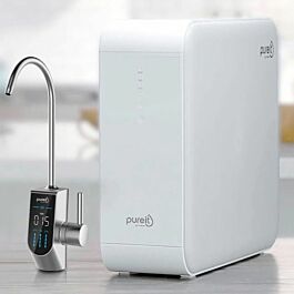 Máy lọc nước Unilever Pureit Delica UR5840, lắp âm hoặc để bàn, khử khuẩn bằng UV, công suất lọc 2000 ml/phút, màn hình hiện thị thông minh