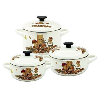 Bộ nồi tráng men 3 món Fujihoro FTCV-3 của Thái Lan