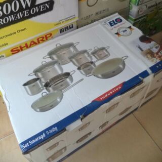 Bộ nồi inox Elo Smaragd 9 món của Đức