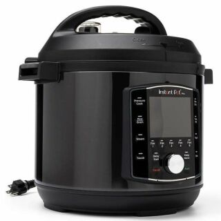 Nồi áp suất điện Instant Pot Pro 60 10 in 1, lòng nồi inox dung tích 5,7 lít đáy 3 lớp có quai, van áp suất tự động đóng, van xả chống ồn và chống bắn