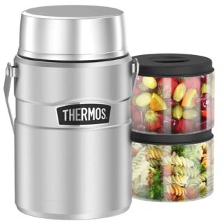 Cặp lồng giữ nhiệt cao cấp Thermos Stainless King, dung tích 1,2 lít, chất liệu an toàn